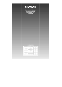 Mode d’emploi Siemens ER37353EU Table de cuisson