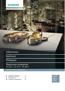 Rokasgrāmata Siemens ET645NN17 Plīts virsma