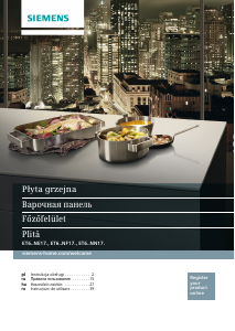 Manual Siemens ET645NN17 Plită