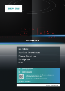 Mode d’emploi Siemens ET651FKP1E Table de cuisson