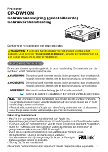 Handleiding Hitachi CP-DW10NEF Beamer