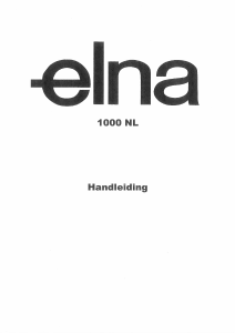 Handleiding Elna 1000 Naaimachine
