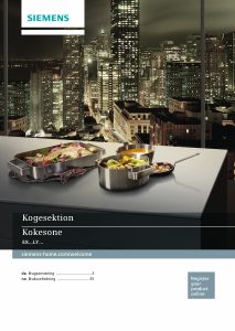 Brugsanvisning Siemens EX607LYC1E Kogesektion