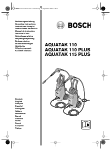 Manual Bosch Aquatak 115 PLUS Máquina de limpeza a alta pressão