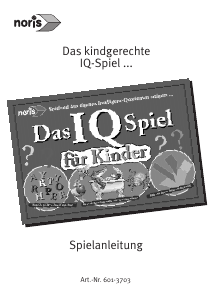 Bedienungsanleitung Noris IQ Game for Kids