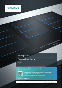 Handleiding Siemens EX801LEC1E Kookplaat