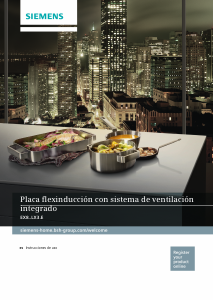 Manual de uso Siemens EX807LX33E Placa