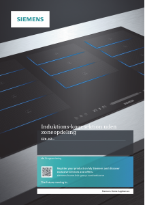 Brugsanvisning Siemens EZ877KZY1E Kogesektion