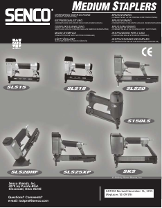 Handleiding Senco SLS20HF Tacker