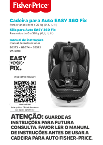 Manual de uso Fisher-Price Easy 360 Fix Asiento para bebé