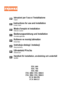 Kullanım kılavuzu Franke FCM 904 PW Davlumbaz