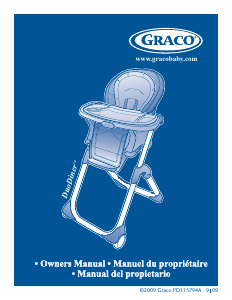 Handleiding Graco DuoDiner Kinderstoel