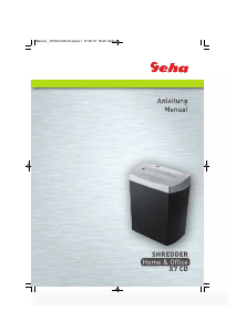 Manual Geha Home and Office X7CD Paper Shredder