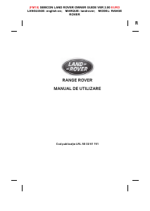 Manual Land Rover Range Rover (2015)