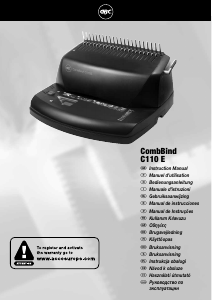 Kullanım kılavuzu GBC CombBind C110E Cilt makinesi