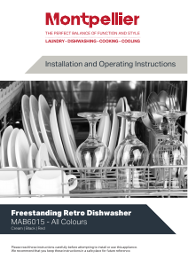 Handleiding Montpellier MAB6015R Vaatwasser