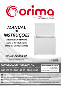 Handleiding Orima ORS 145 DG Vriezer