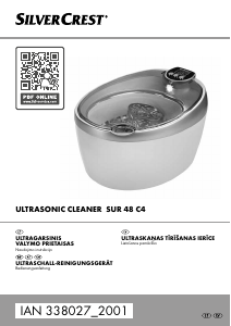 Bedienungsanleitung SilverCrest IAN 338027 Ultraschallreiniger