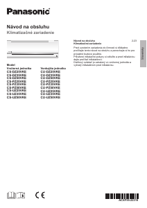 Návod Panasonic CS-DZ25VKE Klimatizácia