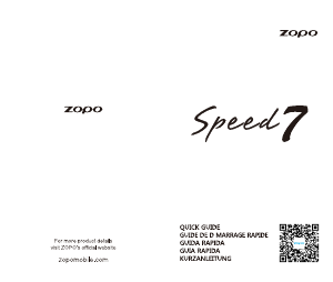 Manuale Zopo Speed 7 Telefono cellulare