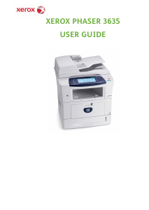 Bruksanvisning Xerox Phaser 3635 Multifunktionsskrivare