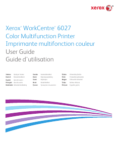 Bruksanvisning Xerox WorkCentre 6027 Multifunktionsskrivare