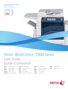 Bruksanvisning Xerox WorkCentre 7800 Multifunktionsskrivare