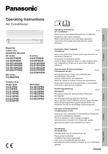 Manual de uso Panasonic CS-E24PKEW Aire acondicionado