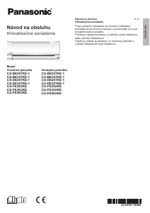 Návod Panasonic CS-FE25UKE Klimatizácia