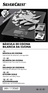 Manual SilverCrest IAN 113060 Balança de cozinha