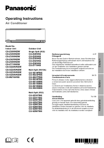 Manuale Panasonic CS-MZ16VKE Condizionatore d’aria