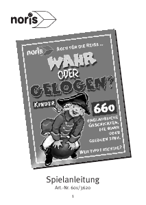 Bedienungsanleitung Noris True of False Kids
