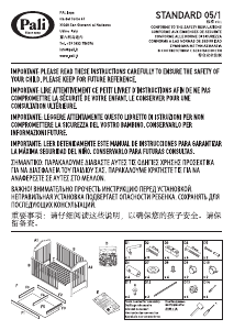 Mode d’emploi Pali Standard Lit bébé
