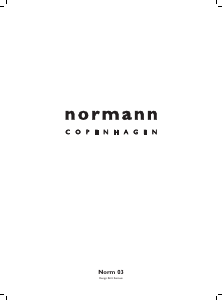 Bedienungsanleitung Normann Norm 03 Leuchte