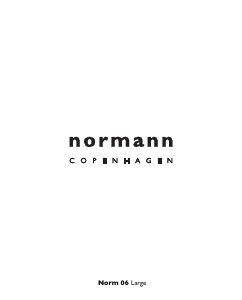 Bruksanvisning Normann Norm 06 Lampe