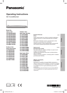 Εγχειρίδιο Panasonic CS-RZ25VKEW Κλιματιστικό
