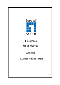 Manual LevelOne WBR-6012 Router