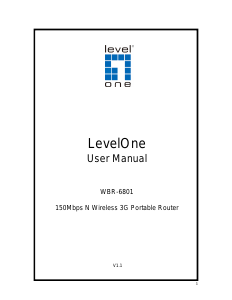 Handleiding LevelOne WBR-6801 Router
