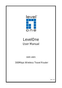Manual LevelOne WBR-6805 Router