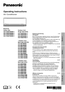 Manuale Panasonic CS-TZ25TKEW1 Condizionatore d’aria