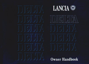 Bruksanvisning Lancia Delta (1991)