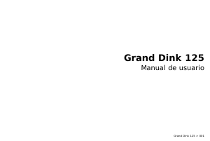 Manual de uso Kymco Grand Dink 125 Scooter