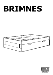 Hướng dẫn sử dụng IKEA BRIMNES (160x200) Khung giường