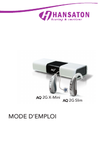 Mode d’emploi Hansaton AQ 2G Slim Aide auditive