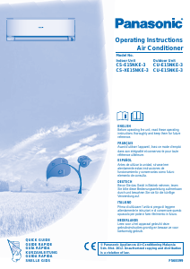 Mode d’emploi Panasonic CS-XE15NKE Climatiseur