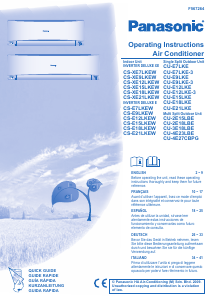 Manual Panasonic CS-XE21LKEW Air Conditioner