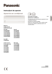 Manual Panasonic CS-XE9PKEW Aer condiționat