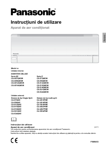 Manual Panasonic CS-XE9QKEW Aer condiționat