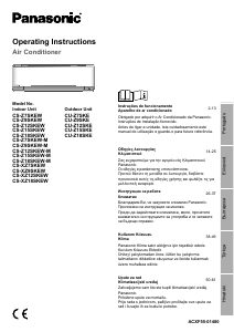 Manual Panasonic CS-XZ12SKEW Ar condicionado