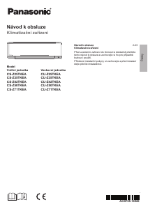 Manuál Panasonic CS-Z71TKEA Klimatizace